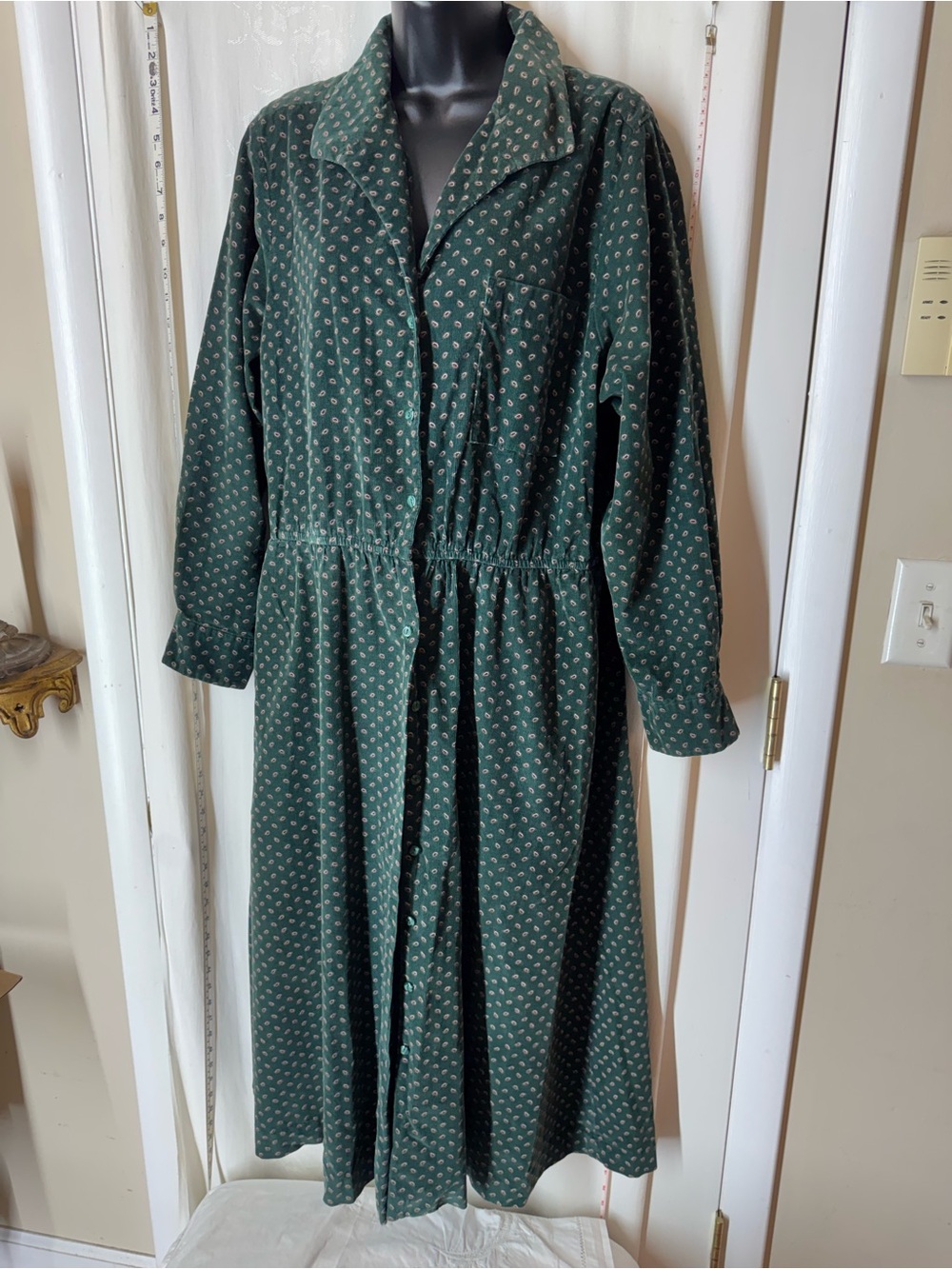 Vintage Charter Club Paisley Corduroy Dress